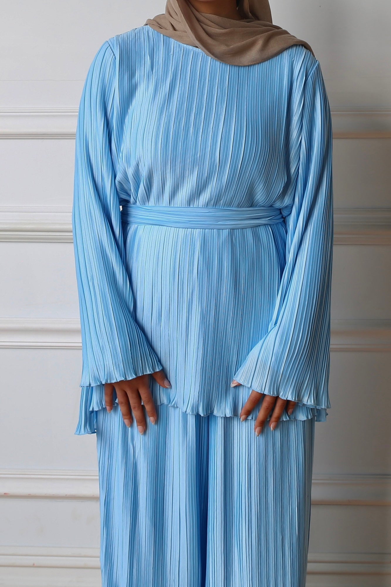 Raya Ribbed Set - Celestial Blue